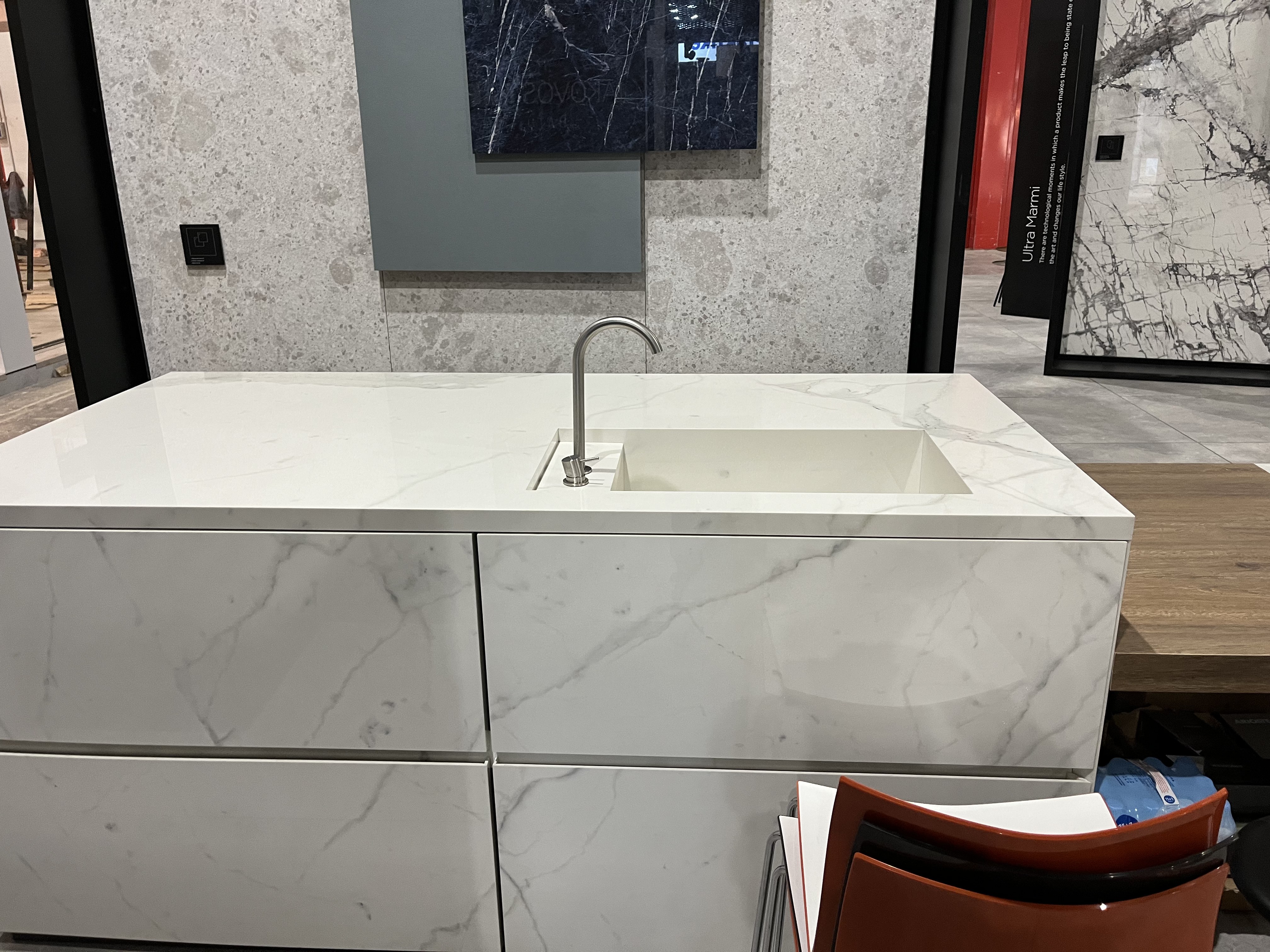 Kitchen tile installation